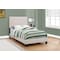 Monarch Specialties Bed, Twin Size, Platform, Teen, Frame, Upholstered, Linen Look, Wood Legs, Beige, Black I 5921T - alternate 2